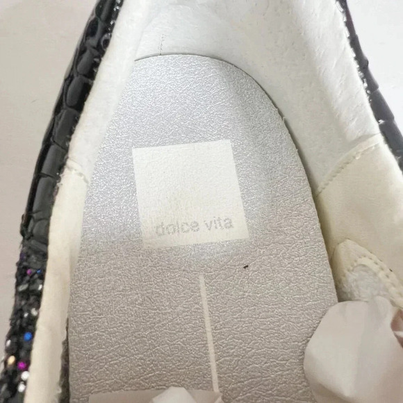 Dolce Vita Black and White Sneakers Casual Style - Picture 5 of 7